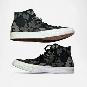 Converse Chuck Taylor All Star II High-Top Sneakers - Black & Gray Camo